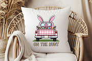 On the Hunt Retro Happy Easter Truck, an Illustration by Libby Wishes (Thumbnail 3 of 3)