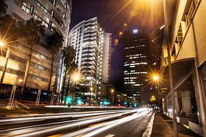Speed and light in the city, a Photo by Peopleimages.com