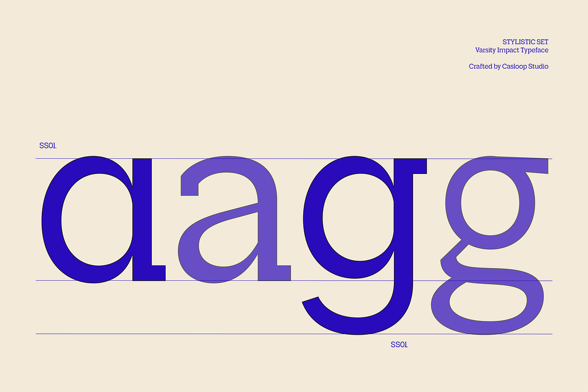 Varsity Impact - Sports 9 Fonts, a Slab Serif Font by Casloop Studio (Photo 7 of 9)