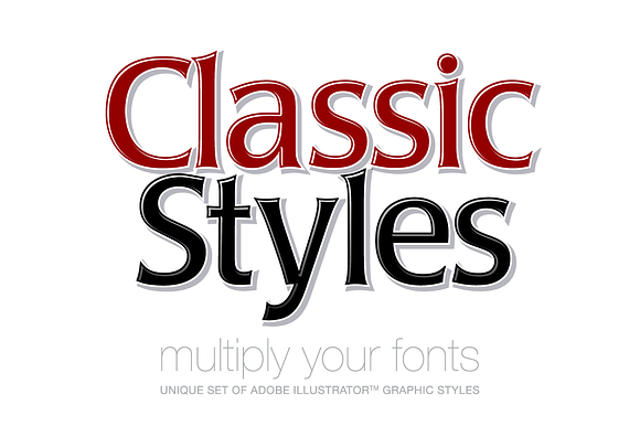 Adobe Illustrator styles Classic preview 5