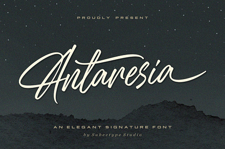 Elegant Signature Font - Antaresia