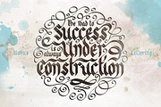 Odd times typeface + bonus graphics, a Blackletter Font by Gleb Guralnyk (Thumbnail 2 of 5)