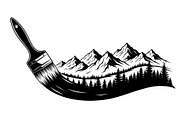 Nature Landscape Paintbrush Design B, an Illustration by Designs_River (Thumbnail 23 of 31)