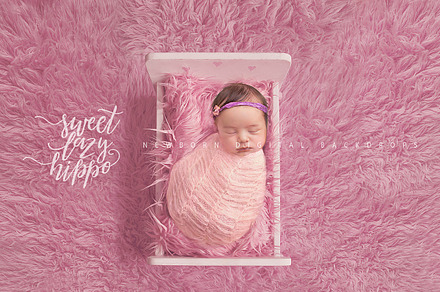 Newborn Digital Backdrop for Girls
