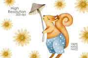 Watercolor squirrels collection., an Animal Illustration by Kira Konoshenko (Thumbnail 11 of 12)