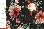 Terracotta Fall Floral Clipart, an Illustration by ReachDreams (Thumbnail 1 of 10)