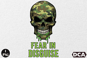 Camo Skull Halloween Sublimation, an Illustration by DreamCafeArt (Thumbnail 1 of 6)
