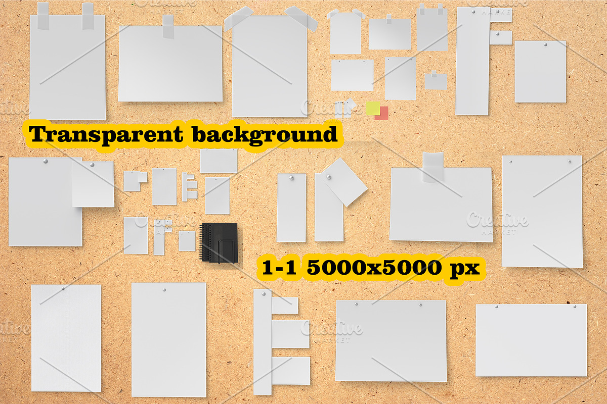 Paper & Sticky Notes Mockup, a Merchandise Mockup by Tempera (Photo 2 of 2)