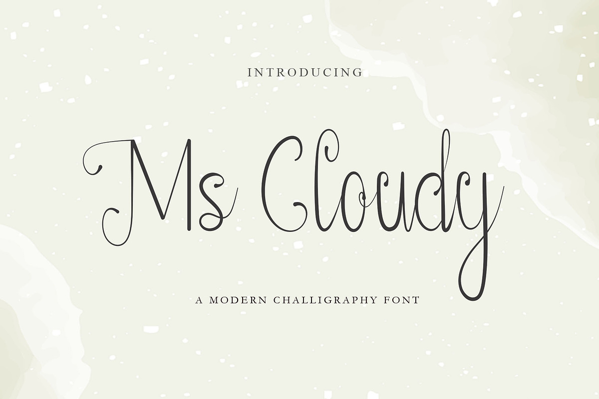 Ms Cloudy | Modern Calligraphy Scrip, a Handwritten Font by Roni Studio (Photo 1 of 5)