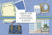 William Morris Blue & Green Pattern2, a Pattern Graphic by RachelStudio (Thumbnail 9 of 10)