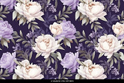 Purple Watercolor Floral & Patterns, a Decorative Illustration by illuztrate (Thumbnail 2 of 9)