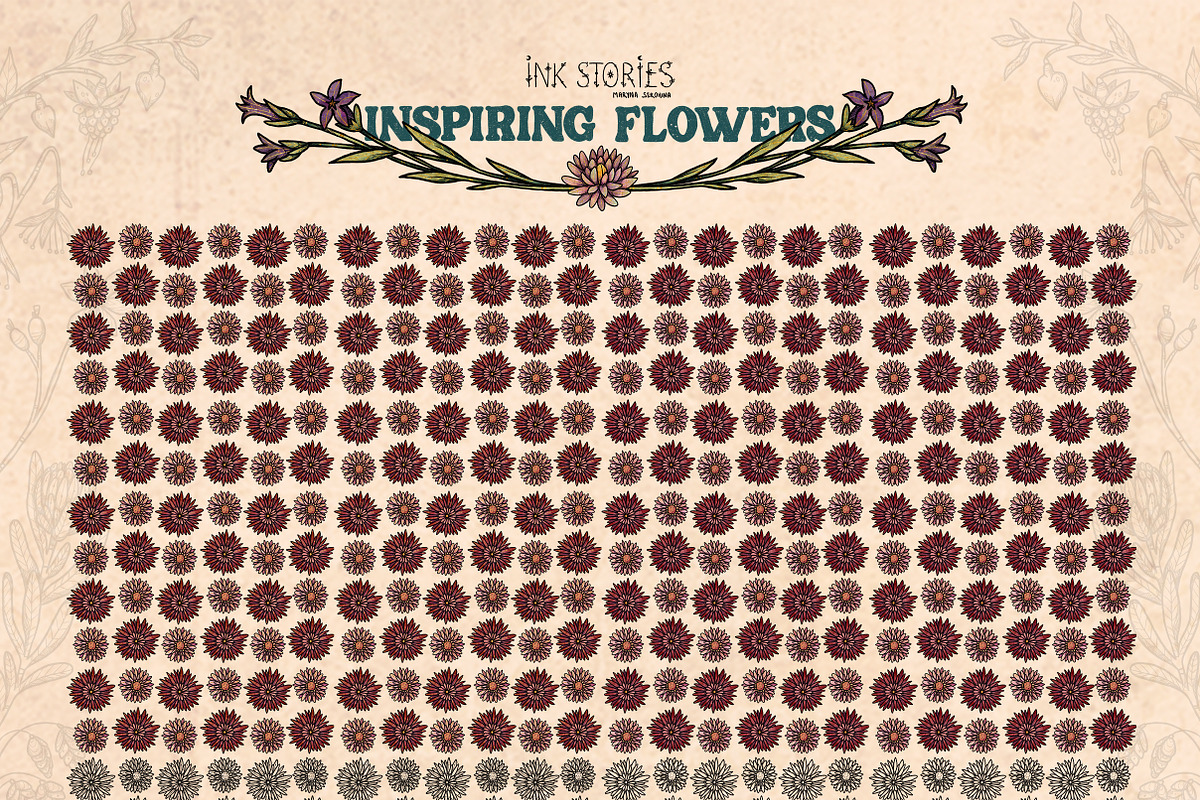 Inspiring Flowers, a Decorative Illustration by Ink Stories (Photo 16 of 21)