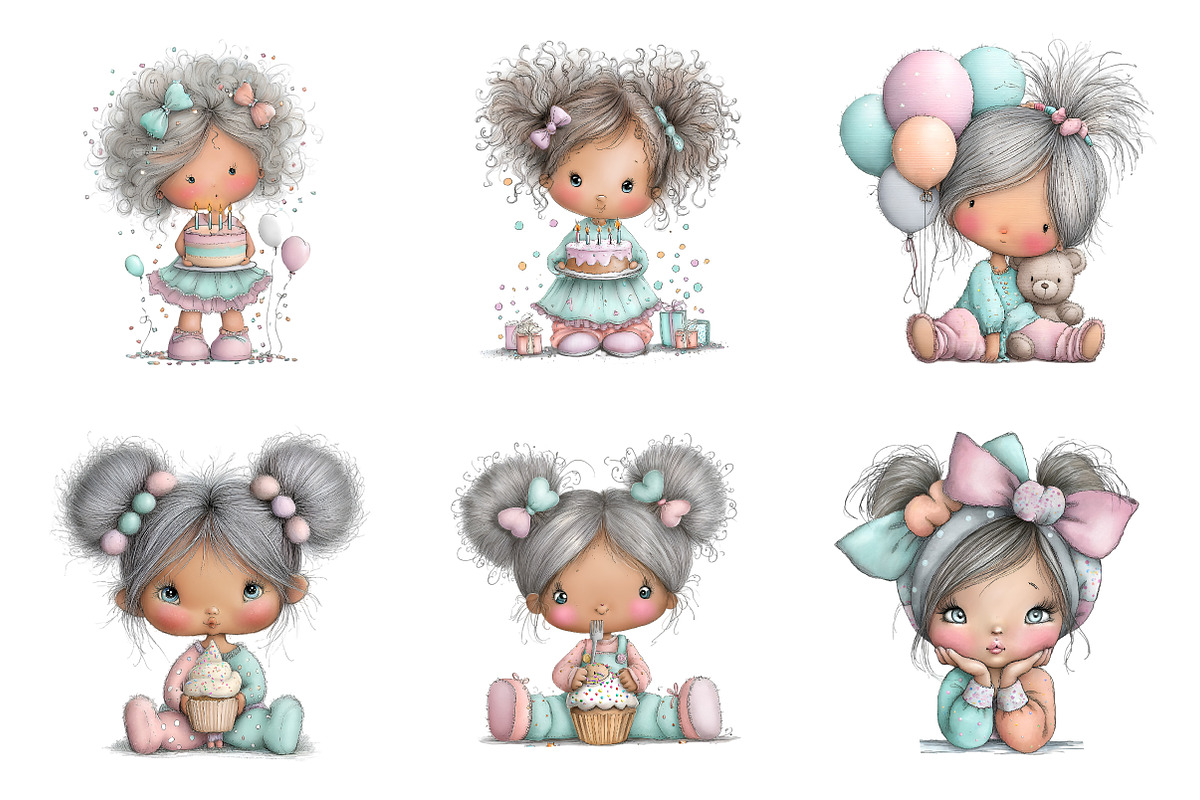 Whimsical summer foxs clipart, an Illustration by SinaCreation (Photo 2 of 8)