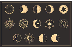 Moon Phases Set