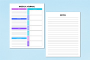 Weekly Journal 2026 KDP Interior, a Stationery Template by Shumaya (Thumbnail 4 of 4)