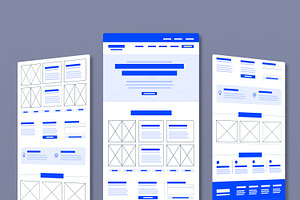 Corporate Wireframe Template, a Wireframe Template by MightyDesign