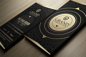 Gold And Black Business Card