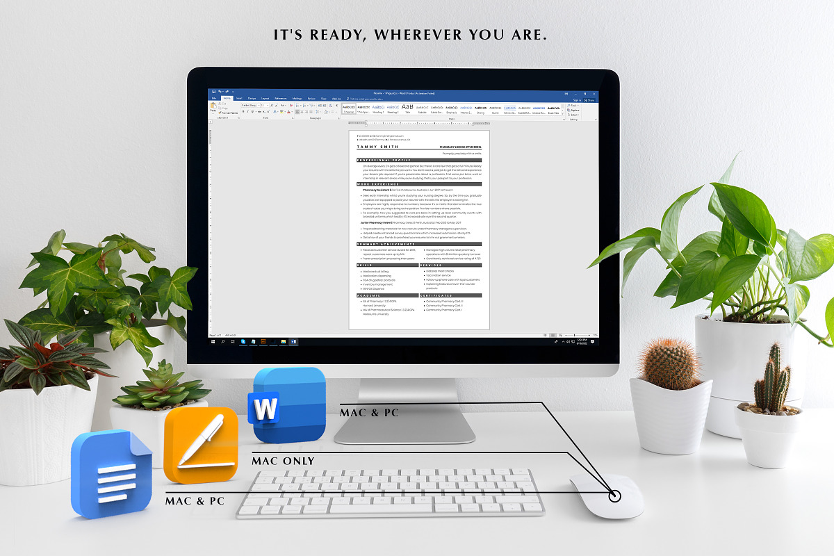 Physician Resume Template, CV, a Resume Template by Career Canvas (Photo 9 of 11)