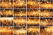 Golden Bokeh Wallpaper Bundle, a Background Graphic by Forhadx5 (Thumbnail 5 of 8)