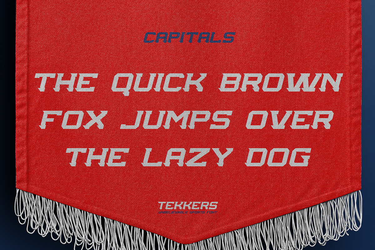 TEKKERS - UNBELIEVABLE SPORTS FONT, a Slab Serif Font by Alphabet Agency (Photo 2 of 8)