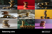 Balancing coins. 38 images, a Business Photo by Handmadefont (Thumbnail 4 of 10)