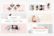 Rosegold Facebook Cover Pack, a Social Media Template by Crevo Studio (Thumbnail 3 of 8)