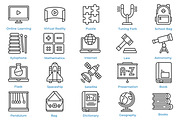 Education Icons Set, an Icon by Tekuni (Thumbnail 2 of 12)