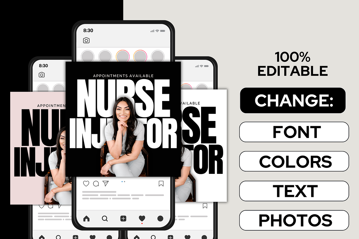 Social Media CANVA Template Botox, a Social Media Template by Design Driven Media (Photo 5 of 8)