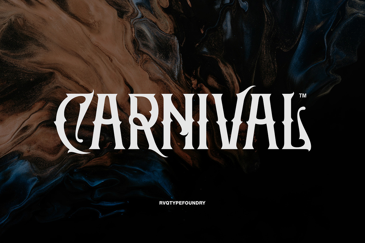 Thunder Breathing, a Blackletter Font by Rvq Type Foundry (Photo 2 of 5)
