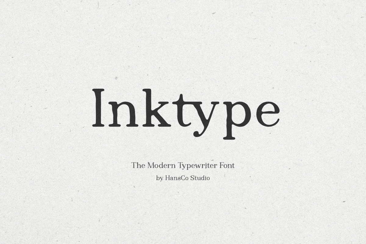 Inktype Font, a Serif Font by Burhan Afif (Photo 1 of 10)