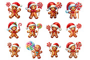 Gingerbread Man Christmas Cookie, an Illustration by Design Market (Thumbnail 2 of 3)