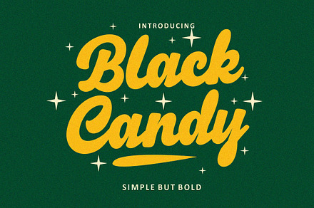 Black Candy – Bold Script Typeface
