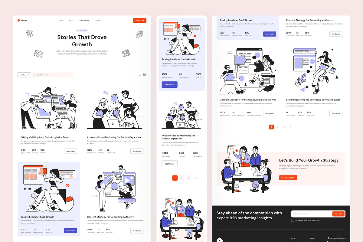 Marketing Agency Website UI Figma, an UI Kit Template by peterdraw (Photo 4 of 7)