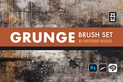 Grunge Brush Set, a Brush Add-On by Zsolt Kosa Art (Thumbnail 1 of 9)