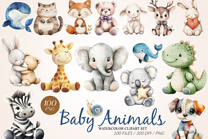 Soft Pastel Baby Animals Art