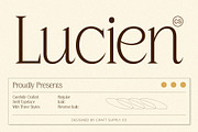 CS Lucien – Elegant Font, a Serif Font by Craft Supply Co. (Thumbnail 1 of 8)