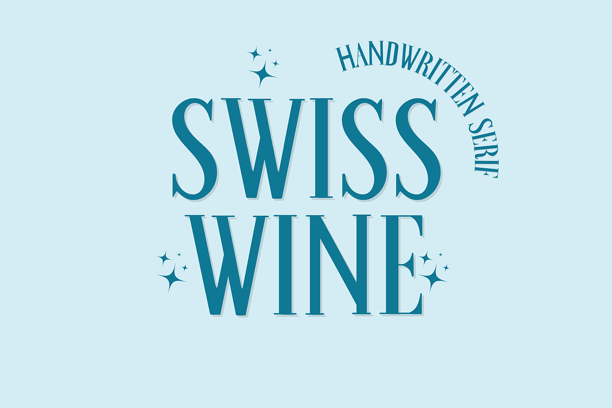 Swiss Wine - Classic Handmade Serif., a Serif Font by Sk designs (Photo 1 of 8)