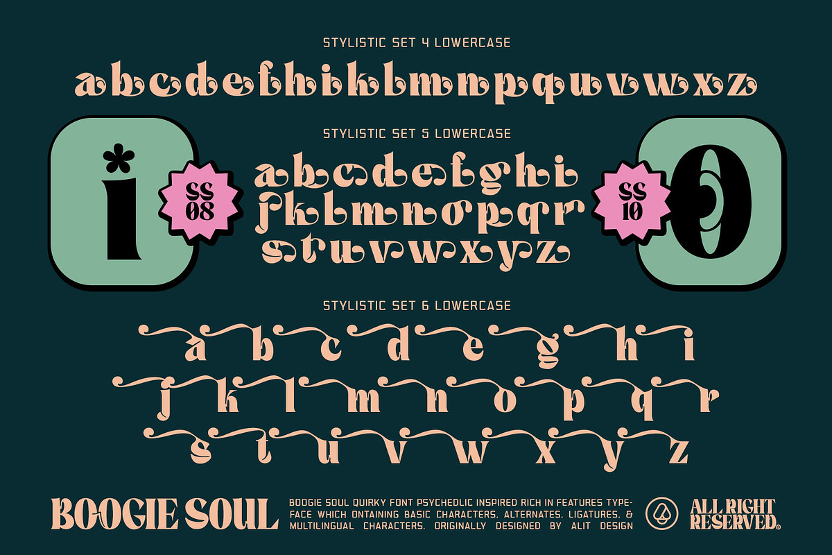 Boogie Soul Typeface, a Serif Font by alit design (Photo 15 of 18)