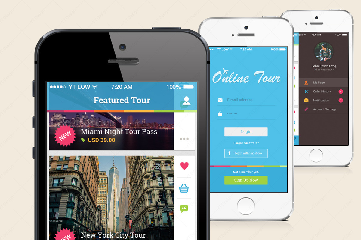 eCommerce Mobile App Mock Up, an App Template by YT Design (Photo 1 of 2)