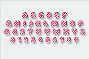 Christmas Candy Type, an Object Graphic by Lukino (Thumbnail 2 of 2)