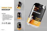 Soda Can Mockup, a Cups & Container Mockup by Artnivora.Std (Thumbnail 4 of 4)