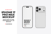 iPhone 17 Pro Max Mockup, an iPhone Mockup by UnicDesign (Thumbnail 1 of 15)