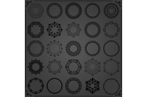 Set of Vector Round Patterns, a Decorative Illustration by FineArtStudio