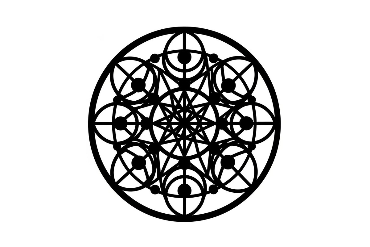 Sacred Geometry Icon Silhouette, a Graphic by musafir_fashion (Photo 4 of 8)