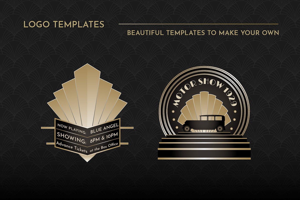 Art Deco Logos and Badges Vol 1, an Icon by Wingsart Studio (Photo 4 of 5)