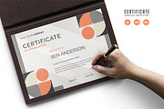 585. Modern Certificate Template, a Stationery Template by CreativeRezwan (Thumbnail 2 of 3)
