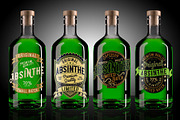 Original Absinthe Layered Font, a Blackletter Font by VozzyStock (Thumbnail 6 of 6)