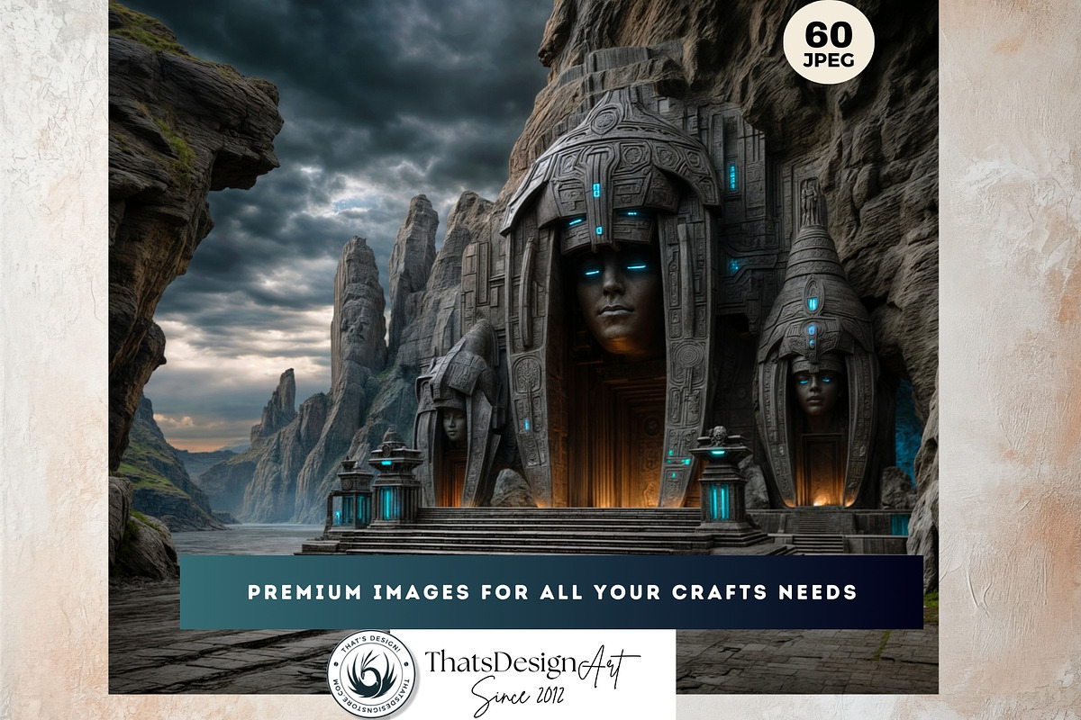 Sci-Fi Backdrops Digital Papers, a Decorative Illustration by ThatsDesignArt (Photo 14 of 14)
