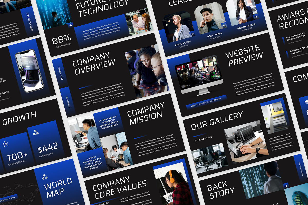 Technology Company PowerPoint, a Presentation Template by rgbryand (Photo 6 of 7)