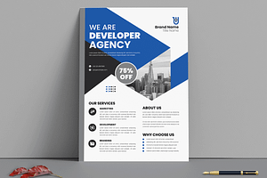 Corporate Flyer Design Template, a Flyer Template by MightyDesign